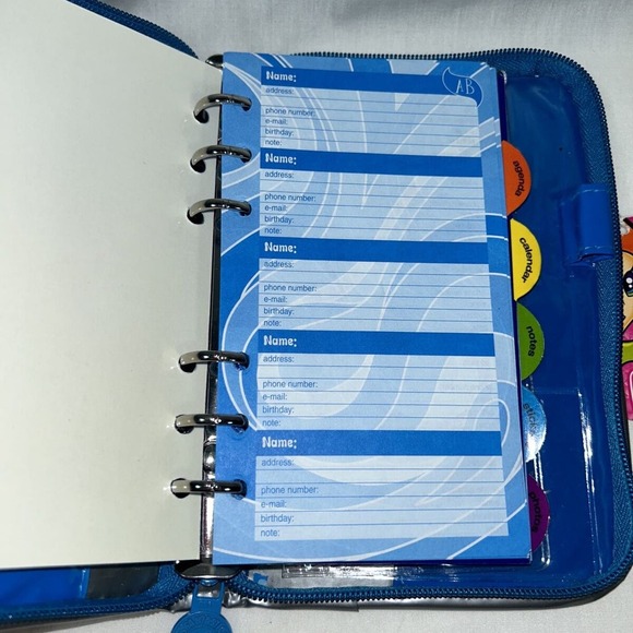 Vintage Lisa Frank Iridescent Rare Butterfly Hologram Planner W/ Tags & Stickers - Picture 9 of 12